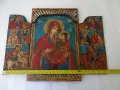 Православна дървена икона - триптих , снимка 3