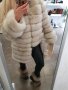 Дамско луксозно палто с Лисица код 112