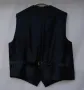 Мъжки луксозен черен костюм състоящ се от три части, сако, жилетка и панталон., снимка 5
