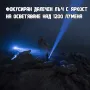 Мощен лазерен акумулаторен LED фенер ръчен прожектор риболов къмпинг, снимка 4