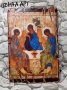 реплика на икона на Троица(три ангела) на Рубльов, 14 век, 30/20 см, снимка 1 - Икони - 43623069