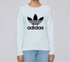 Високо качество ! Плътна Дамска блуза Adidas принт, снимка 3