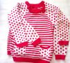 Блуза - пуловер в червено и бяло - 2 броя, снимка 2