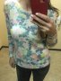 Дамска плетена блуза с флорални мотиви, снимка 1 - Блузи с дълъг ръкав и пуловери - 27657844