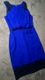 Елегантна синя рокля по тялото, снимка 1
