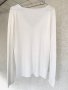Млечнобяла блуза кежуал с V деколте, снимка 5