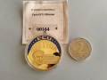 ГОЛЯМА ‼ПОЗЛАТЕНА‼ ВЪЗПОМЕНАТЕЛНА МОНЕТА - ЛИБЕРИЯ, снимка 1