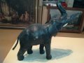 голям кожен слон-35х32х12см-внос швеицария, снимка 12