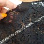Блузка черна еластична дантела, снимка 10