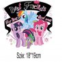  Малкото Пони My little Pony голяма щампа термо апликация картинка за дреха блуза чанта, снимка 4
