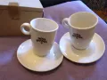 Комплект нови чинийка и чаша за кафе порцелан Нова Бразилия Н-80мм и фи 40 и 60мм обем 150млл-2 бр., снимка 2