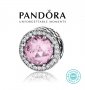 Талисман Пандора сребро проба 925 Pandora Radiant Pink. Колекция Amélie, снимка 1 - Гривни - 37984216