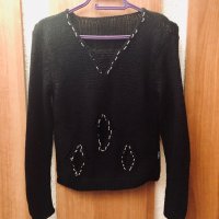 Дамски плетен пуловер, снимка 1 - Блузи с дълъг ръкав и пуловери - 27231644