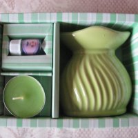 ПОдарък комплект - свещ, поставка, аромат, снимка 5 - Подаръци за жени - 28863743