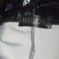 Rebellious M-Нов  секси клин от винил/ лак PVC в черно , снимка 11 - Клинове - 43236765