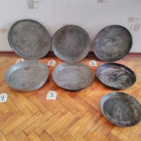 Медни тави стари, изработени ръчно от български майстори в различни времена., снимка 1 - Антикварни и старинни предмети - 40054423