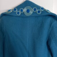 Синьо палто, снимка 5 - Палта, манта - 32410991