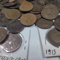 Голям лот монети от едно пени, снимка 4 - Нумизматика и бонистика - 43356459