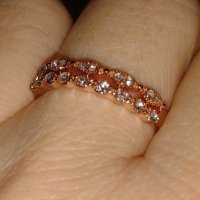 Нежен раздвоен пръстен нов 💥💥, снимка 1 - Пръстени - 39878399