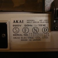 AKAI AP-001, снимка 6 - Ресийвъри, усилватели, смесителни пултове - 35311313