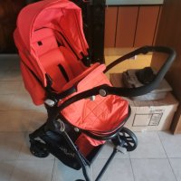 Детска количка Lorelli 2 в 1 STARLIGHT RED - ТОП състояние, снимка 1 - Детски колички - 43585592