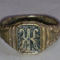 Стар пръстен уникат сачан - 67351, снимка 1 - Пръстени - 28996574