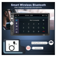 PODOFO CarPlay & Android Auto Single Din автомобилно стерео радио със 7-инчов сензорен MP5, снимка 2 - Радиокасетофони, транзистори - 44883109