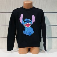 Нова детска ватирана блуза с дълъг ръкав Стич (Stitch) в черен цвят, снимка 6 - Детски Блузи и туники - 38996156