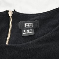 Черна рокля F&F, размер 46, снимка 3 - Рокли - 39481550