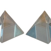ЛИКВИДАЦИЯ - 2 броя Стъклени Пирамиди  5 х 5 см, снимка 4 - Декорация за дома - 27082897