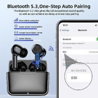 Нови Безжични Bluetooth 5.3 слушалки USB-C HiFi стерео Подарък, снимка 4 - Bluetooth слушалки - 42934901