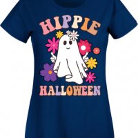 Дамска тениска Hippie Halloween,Halloween,Хелоуин,Празник,Забавление,Изненада,Обичаи,, снимка 7 - Тениски - 38146774