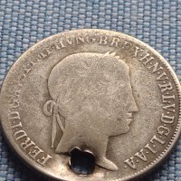 Сребърна монета 20 кройцера 1845г. Фердинанд първи Будапеща Унгария 13778, снимка 5 - Нумизматика и бонистика - 42968514