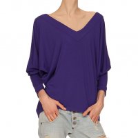 Дамска блуза в лилаво марка Yuliya Babich, снимка 1 - Блузи с дълъг ръкав и пуловери - 27442320