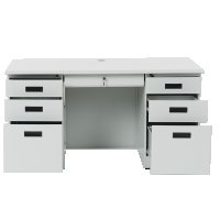 Метално бюро с 4 чекмеджета, снимка 3 - Бюра - 39604314