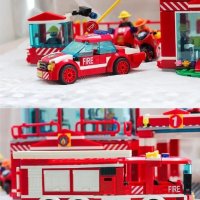  Голям конструктор 969 ч. Пожарна | За феновете на City Fire Station или Police , снимка 3 - Образователни игри - 44085556