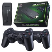 2.4G безжичен контролер Game-Pad TV Video Game Stick (4K Ultra HD Game Stick, черен), снимка 1 - Други игри и конзоли - 43166450