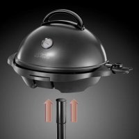 Барбекю George Foreman 22460-56, 2400 W, Подвижна стойка, Регулируема температура, Черен, снимка 3 - Скари - 39696017