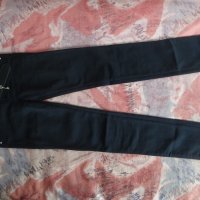 Черен панталон с колан AMN JN, снимка 2 - Панталони - 29044246