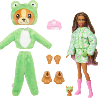 Кукла Barbie Color Cutie Reveal - Куче облечено като Жабка - 10 изненади, снимка 2 - Кукли - 44860920