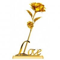 24K Gold Rose Златна роза Луксозен подарък за Св. Валентин , 8-ми март, снимка 14 - Подаръци за жени - 39614443