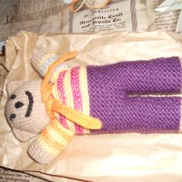 Теди Беар Плетено мече  Играчка  мече ръчно изплетено плетиво, снимка 2 - Плюшени играчки - 34937738