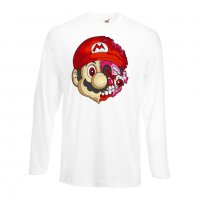 Мъжка тениска Mario Zombie 5 Игра,Изненада,Подарък,Празник,Повод, снимка 4 - Тениски - 37237925