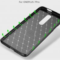 OnePlus 7 Pro - Удароустойчив Кейс Гръб FIBER, снимка 9 - Калъфи, кейсове - 32619066