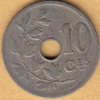 10 сантима 1905, Белгия, снимка 1 - Нумизматика и бонистика - 38513646