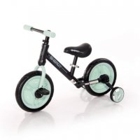 ⭐Баланс колело и колело с педали и помощни колела - 2 в 1  (2 цвята), снимка 2 - Детски велосипеди, триколки и коли - 37373060