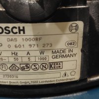 ИНДУСТРИАЛНА ПРАХОСМУКАЧКА BOSCH GAS 1000 RF, снимка 6 - Прахосмукачки - 43220988