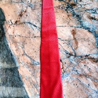 Комплект от вратовръзка  и ръкавели в червен цвят.   , снимка 1 - Други - 43272500