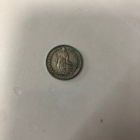 Сребърна монета Швейцария ½ франк, 1948, снимка 4 - Нумизматика и бонистика - 38930311