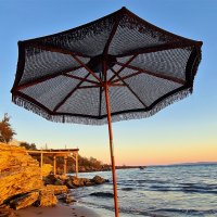 Плетени памучни чадъри за градина, плаж, ресторант или бийч бар, снимка 2 - Градински мебели, декорация  - 43956559